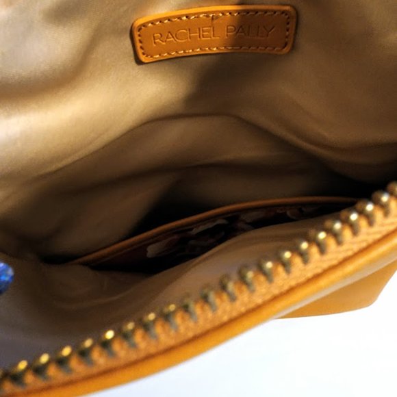 Rachel Pally Foldover Leather/Canvas Clutch Bag - Picture 5 of 8